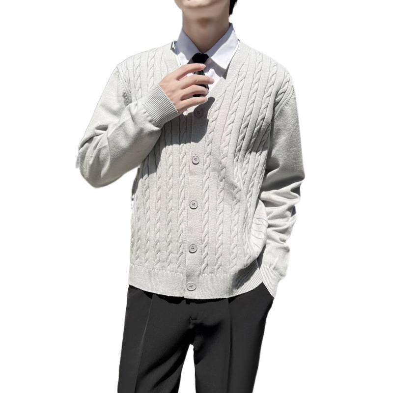 Jersey de punto trenzado de corte ajustado para hombre y mujer