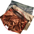 Ropa interior de seda helada de lujo ligero de satén para hombres