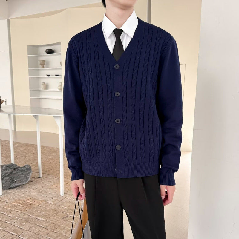 Jersey de punto trenzado de corte ajustado para hombre y mujer