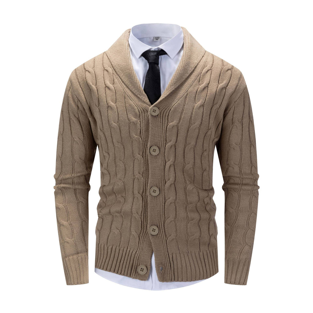 Jersey de punto trenzado de corte ajustado para hombre y mujer